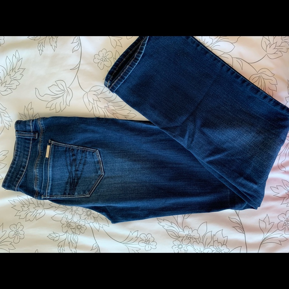 White House Black Market dark boot cut jeans